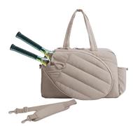 Sac de tennis pour femme | Sac de week-end avec compartiment à chaussures | Sac fourre-tout résistant à l'eau pour raquettes de pickleballs pour le sport, la gym, les voyages, les week-ends, les