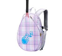 Sac de tennis - Sac de sport léger en tissu Oxford | Compartiments à fermeture éclair 15,75 x 11,02 x 5,91 pouces, sangle d'épaule réglable pour le rangement des raquettes, match d'entraînement E