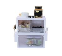 Sac de thé Rack de rangement de rangement mural Organisateur d'organisateur Sauveillance du porte-sacs de thé en plastique transparent pour la maison de cuisine de bureau décor (Blanc crème)