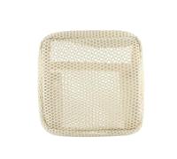 Sac de Tofu en Maille Multi-usages Grille Ultra-légère Pochette Rangement Divers Grande capacité coloré Mini Portable Petit Rouge à lèvres cosmétique pour Salle De Sport, Voyage, Affires(Beige)