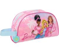 Safta BARBIE PAINTERLY Grande trousse de toilette pour enfant, adaptable au chariot, idéale pour les enfants de 5 à 14 ans, confortable et polyvalente, qualité et résistance, 26 x 16 x 9 cm, Rose/bleu