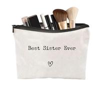 Sac de toilette de voyage - La meilleure sœur des cadeaux frères et sœurs du meilleur organisateur, sac d'organisateur d'hébergement | Sac d'hygiène pour articles de toilette de voyage portable