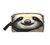 Sac de toilette de voyage résistant à l'eau avec cygnes blancs avec arbre floral rose, grande capacité, rangement portable pour salle de sport/essentiels quotidiens, Paresseux Mon Spirit., Taille