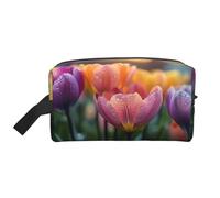 Sac de toilette de voyage résistant à l'eau pour légumes, fruits, grande capacité, rangement pour produits cosmétiques pour salle de sport/essentiels quotidiens, Fleurs de printemps, Taille unique