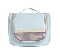 Sac de Toilette en Tissu Oxford transporte des Sacs cosmétiques à Grande capacité Sac de cosmétique de Salle de Bain multiprooferpool (Bleu)