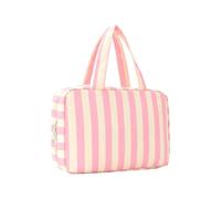Sac De Toilette Léger Portable 4 Compartiments Fourre-Tout Rayé Imperméable | sac à cosmétiques Pour Armoire Douche Valise Croisière W nd Organisation Quotidienne
