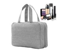Sac de toilette pliable pour les femmes, sac de toilette de voyage à la main | Sac de rangement de broussailles à roll-up portable à la plainte,Rangement de maquillage 4 en 1 pliable pour les cosmétiq