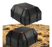Sac de toit de voiture de grande capacité 425 L, imperméable, résistant à la poussière, tissu Oxford avec design pliable et sangles fixes sécurisées, compatible avec la plupart des toits de véhicules