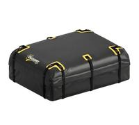 Outsunny Sac de Toit Voiture Étanche 21 Pieds Cubes Coffre de Toit Souple Universel - Grand Sac de Voyage avec 10 Sangles et Cadenas - Porte-Bagages de Toit pour Auto SUV et Camping en Famille, Noir