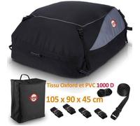 Sac De Toit Voiture Étanche - Sailnovo, 425L, Coffre De Toit Voiture Pliable, Convient avec/sans Barres de Toit,1000D Tissu