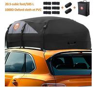 Sac De Toit Voiture Étanche - Sailnovo - 585L - Coffre De Toit Voiture Pliable, Convient avec Barres de Toit, 1000D Tissu d’Oxford