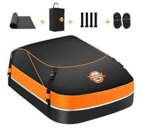 Sac De Toit Voiture -Sailnovo- 450L, Coffre Toit Voiture Pliable,Étanche Tissu d’Oxford et Zip,Convient avec/sans Barres de Toit