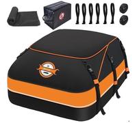Sac De Toit Voiture-Sailnovo-600L,Coffre De Toit Voiture Pliable,Étanche Tissu d’Oxford et Zip,Convient avec/sans Barres de Toit