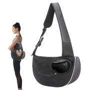 Sac de transport à bandoulière pour chien et chat, sac de transport respirant et réglable | Transport mains libres pratique pour les petits chiens, chats, promenades, randonnées, voyages en plein air