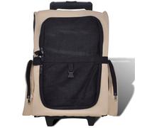 Sac De Transport À Roulettes Pliable Multifonction Pour Animaux Beige