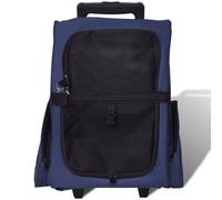 Sac De Transport À Roulettes Pliable Multifonction Pour Animaux Bleu