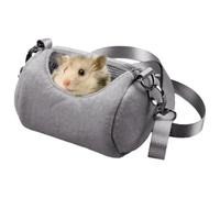 Sac de transport animal - velours 11 x 7,5 x 7,5 cm | Sacs à dos en peluche portable | Cage voyage hamster | Conteneur extérieur pour lézard lapin avec fenêtre filet