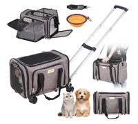 VEVOR Sac à Roulettes Chat Chien Sac de Transport Animaux de Compagnie 11,3 kg