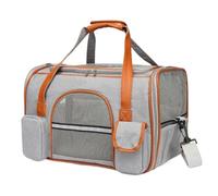Sac de Transport Anti-effondrement pour Animaux de Compagnie, Multiples Poches de Rangement, Sac à Main de Voyage pour Chats Moyens, Chiots, Lapins et Petits Animaux(HG500-10 11-32T(1),S)