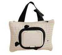 Sac de transport brodé pour lingettes humides pour landau, accessoires de soins de bébé, grand sac de rangement pour lingettes humides, pour les familles, distributeur facile de poussettes, Noir