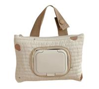 Sac de transport brodé pour lingettes humides pour landau, accessoires de soins de bébé, grand sac de rangement pour lingettes humides, pour les familles, distributeur facile de poussettes, kaki