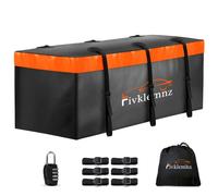 Sac de Transport Cargo à Montage sur attelage, 0,8 m³ 100% étanche pour Voiture (150 cm, 61 cm, 61 cm) avec 6 Sangles renforcées + 1 Serrure à Combinaison, Convient à Tous Les véhicules avec Panier