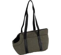 Sac de Transport Chat - Chien - Flamingo Alessia Vert - 46×23×25 cm - Polyester côtelé + Mousse - Ouverture Dessus - Coussin Amovible - Sangle sécurité - Poche