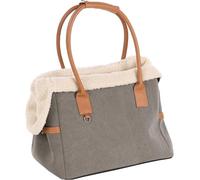 Sac de Transport Chat - Chien - Flamingo Kuzco Brun - 40×25×29 cm - Polyester - Doublure Amovible - Lavable - Pieds - Sangle sécurité - 2 poignées