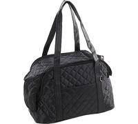 Sac de Transport Chat - Chien - Flamingo Merida Noir - 41×21×27 cm - Polyester + Mousse - Ouverture zippée - Fond Amovible (Housse) - Sangle sécurité - Poche Velcro - Ventilation - Pieds