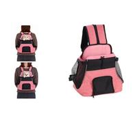 Sac de Transport Chat - Chien - Flamingo Xanty Rose - 29×23×38 cm - Polyester + Mousse - Dos renforcé - Fond Amovible 30°C - Sangles réglables - Poche zippée