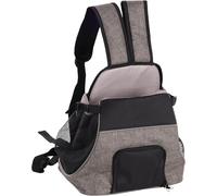Flamingo Sac de Transport Avant Xanty Taupe - 29x23x38cm - Fond Amovible avec Fermeture éclair - Sangle régable avec Mousqueton - Partie arrière renforcée avec Bandes réfléchissantes
