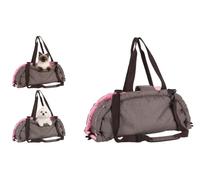 Sac de Transport Chat - Chien - Flamingo Xenos Taupe - 62×26×28 cm - Polyester - 2-en-1 Sac & Couverture - Sangle intérieure - poignées & bandoulière - Poche