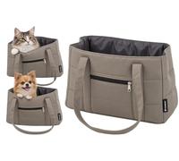 Sac de Transport Chat - Chien - Miguel - Taupe - 40 x 20 x 27 cm - Flamingo