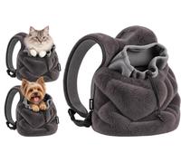 Sac de Transport Chat - Chien - Tate - Sac de Transport Avant - Gris - 31 x 18 x 30 cm - Flamingo