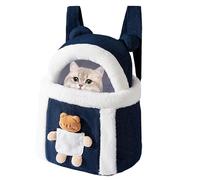Sac de transport chaud pour chat - Sac de transport extérieur doux pour animaux de compagnie, design léger de poche de poitrine, transport confortable pour petits chats | Structure robuste et