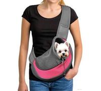 Sac de Transport Chien Chat Sac de Transport Mains Libres Sac à Bandoulière pour Chat Chiot Réglable avec Poche Avant Boîte de Transport en Filet Respirant pour Marché Extérieur Voyage