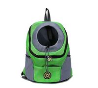 Sac De Transport Chien,Sac Transport Petit Chien Sac à Dos Porte-Chien Respirant de Plein air Double épaule Portable Avant Maille de Voyage de Voyage for Chats Petits Chiens Moyens(Green,XL)