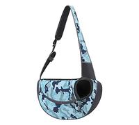 Sac de Transport Chiot Sac à Chat Porte Smartphone Sac Messagère Pochette avec Ceinture de sécurité Bandoulière Non réglable pour Rando avec Chihuahua
