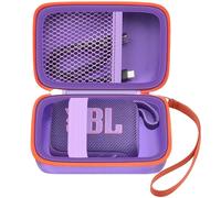 Sac de transport compatible avec enceinte Bluetooth portable JBL Go 4 Pro Sound - Étui uniquement (violet)