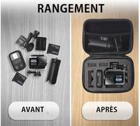 Sac De Transport Compatible Avec Gopro Hero 10 9 8 7 Xiaomi Yi - Malette De Rangement Pour Action Camera & Accessoires - Etui Portatif Bag Taille S[Z5112]