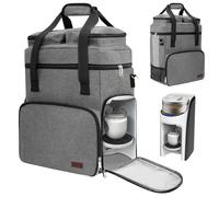 Sac de transport compatible avec machine à lait en poudre Baby Brezza Formula Pro Advanced - Sac de voyage portable pour mélangeur de nourriture pour bébé avec bandoulière et sacs de rangement pour