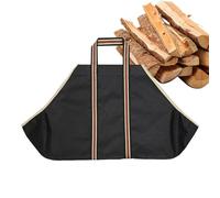 Sac de transport de bois, sac fourre-tout pour bois de chauffage - Sac à bûches étanche avec poignées,Sac de rangement en bois de 28,3 x 17,7 pouces pour foyer, camping, barbecue, activité de plein ai