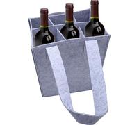 Sac De Transport De Bouteille De Vin - Sac De Bouteille Pour Le Vin | Porte-sac De Bouteille En Feutre Avec D'alcool En Feutre Avec Poignées Pour Mariage, Voyage, Pique-nique Et Anniversaire