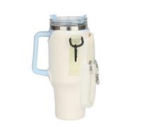 Sac De Transport De Bouteille D'eau Avec Poche Pour Téléphone Pour Stanley 40oz Beige