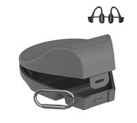 Sac de transport de protection pour casque SHOKZ Open Run Pro 2 - Étui de rangement rigide anti-pression - Organiseur de voyage à conduction osseuse - Gris - 14,2 x 11,2 x 5 cm