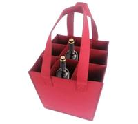Sac de Transport de vin en Feutre pour 9 Bouteilles avec séparateur de Bouteille | Sac de Voyage pour Pique-Nique, Sac fourre-Tout Portable étanche pour dîner, fête, Noël, pour Femme