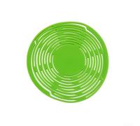 Sac de transport de vin souple en silicone avec fond en maille pour soutenir les bouteilles et les plats sur des surfaces plates ou légèrement inégales (vert)