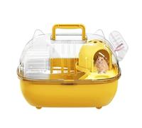 Sac de transport de voyage pour hamster - Portable - Couverture transparente - Transporteur voyageur hamster | Gerbilles, lapins, furets, souris, écureuils, maison, voyage et visite vétérinaire