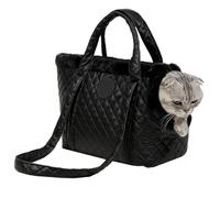Sac De Transport Destiné Aux Chats - Poche Ergonomique avec Sangle D'Épaule Réglable,Sac De Transport pour Chat - pour Usage en Voyage Extérieur Hiver Neige Voiture Public Chiot