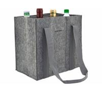 Sac de transport en feutre pour 6 bouteilles - coloris gris clair Pearl